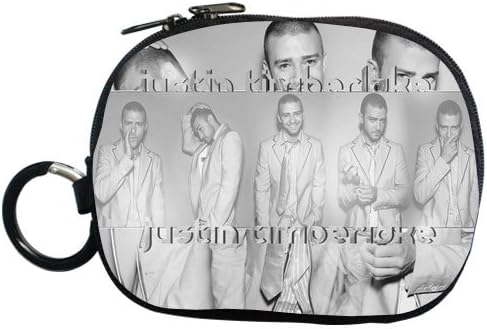 Generic Personalized Famous Singer Music And Movie Star Justin Timberlake Facial Show Sold By Too Amazing Coin Purse Change Purse Zippered Pouch Wallet (Two Sides)