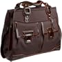 Cross Town AC185-2 Ladies Computer Bag Collection Knightsbridge Large Tote with Complimentary Mini Pen In Pen Charm Sleeve (Brown Twill)