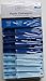 Plastic Clothespins Dark Blue Light Blue and White - 36 count