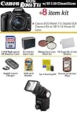 Brand New Canon EOS Rebel T1i Digital SLR Camera Kit W/ EF-S 18-55mm IS Lens With Preffered Rebel T1I Accessory Kit Includes 16GB Memory Card + UV FIlter + Pro Hard Case + Pro TTL Flash + More
