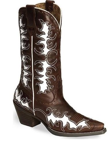 Ariat Women's Dandy Side Saddle Brown/White 9