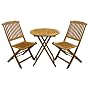 Acacia Three Piece Bistro Table and Chair Set