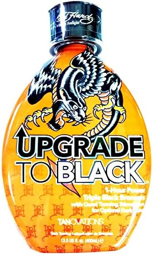 Ed Hardy Upgrade to Black 1 Hour Power Bronzer Indoor Tanning Bed Lotion