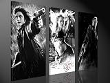 Bild auf Leinwand SIN CITY Kunstdruck als Wandbild, by Tom Harris, Leinwanddruck Bilder fertig zum Aufhängen AUFGESPANNT. amazon - Vergleichbar mit einem Ölbild oder Gemälde - kein Poster- oder Plakatdruck 130x80cm #e1927