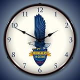 Richfield Oil Eagle Lighted Wall Clock
