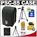 Canon PowerShot PSC-85 Carrying Case + 8GB Card + Tripod + Accessory Kit for A720 IS, A710 IS, A650 IS, A640, A590 IS, A580, A570 IS, A560, A470, A1000 IS, A2000 IS, SX100 IS, SX110 IS, E1, G7, G9 & G10 Digital Cameras