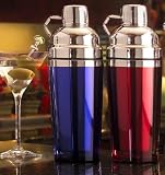 Red Stainless Steel Large 24oz Cocktail Martini Shaker