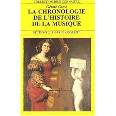 La chronologie de l'histoire de la musique