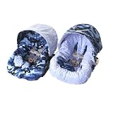 Little Luxe Infant Car Seat Cover - Blue Camo
