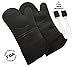 Gizmo Silicone Oven Mitts - Best For Cooking in The Kitchen or on the BBQ - Extra Long - Heat Resistant and FDA Certified - 2 Gloves and 2 Free BBQ Brushes - Makes a Great Gift