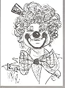 4 Clown Greeting Cards & Envelopes (New)