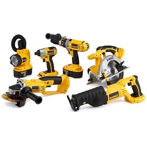 Click here to buy DEWALT DC6PAKIA Heavy Duty XRP 18 Volt Cordless 6-Tool Combo Kit, includes Hammer Drill,... by DeWALT.