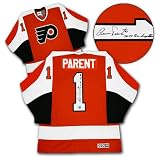 BERNIE PARENT Philadelphia Flyers SIGNED 2x MVP Jersey