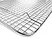 Goson Heavy Duty Stainless Stain Bakeware, Baking, Cooling, Oven Roasting, Broiler Rack, Half Size - 12in x 16.5in, Cross Wire, Compatible with Various Baking Sheets Oven Pans