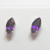 14K Amethyst Earrings