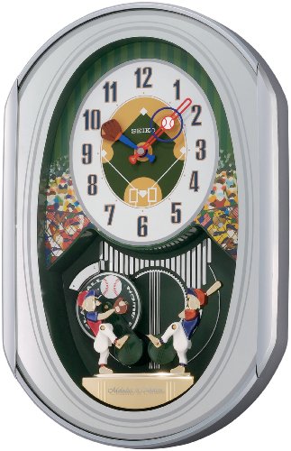 Seiko Melodies In Motion Baseball Theme Clock