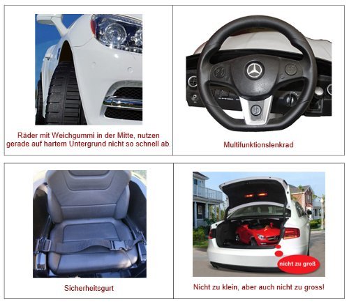 *2x Motoren* Original Mercedes-Benz AMG SLS Lizenz Kinderauto Kinderfahrzeug (SCHWARZ) - 5