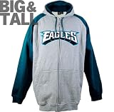 Philadelphia Eagles Big & Tall Dropkick Full Zip Hoodie