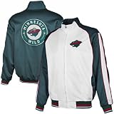 NHL Minnesota Wild White-Green Loyalty Full Zip Track Jacket (Large)