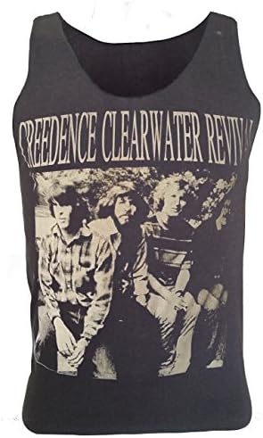 Creedence Clearwater Revival Retro Tank Top Rock Punk Metal Black YL-026