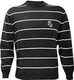 Chicago White Sox Spaced Striped Crewneck Sweater