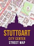 Stuttgart, Germany City Center Street Map (Stuttgart-Mitte)