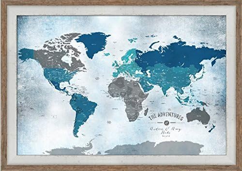 Gift for teenagers, Push Pin World map, 20X30 Inches, Push Pin Travel, Paper Gift, Gift for Mom dad