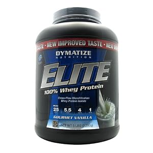 Dymatize Nutrition Elite Whey Shake, Gourmet Vanilla, 5 Pound