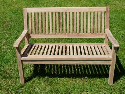 Unser Garten Teak Möbel Gartenbank 120cm KINGSBURY