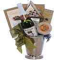 Congratulations and Cheers To You! Caviar Gourmet Food Gift Basket with Ice Bucket