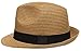 Wonderful Fashion Men's Short Brim Straw Fedora Hat with Summer Low Cut Sock