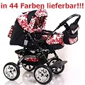 ADBOR Kombikinderwagen Baby Lux in 82 Farben lieferbar!!!