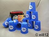 Speed Stacking: FlashCups Set blau, mit DVD