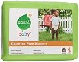 Seventh Generation Chlorine Free Baby Diapers, Stage 4 (22-37 Lbs.), Case of 120 Diapers [Amazon Frustration-Free Packaging]
