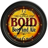 BOID 'S Beer and Ale Cascading Pub Wall Clock