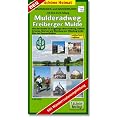 Mulderadweg (Freiberger Mulde) Radwander- und Wanderkarte 1 : 50 000: Von der Quelle im Erzgebirge �ber Freiberg, D�beln, Grimma, Wurzen und Eilenburg ... bei Dessau-Ro�lau. Mit Wanderroutenempfehlung