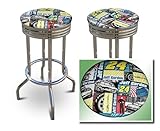2 24" Jeff Gordon Nascar #24 Specialty / Custom Barstools Set