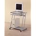 Contemporary Silver Finish Computer Workstation Office Desk/Table