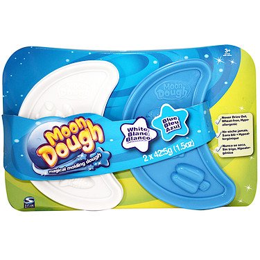 Spin Master Magical Molding Moon Dough 2Pack Blue White