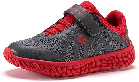 Casual Boys Girls Kids Mesh Luminous Sneakers Breathable Outdoor Walking Flat Velcro Strap Sports Running Shoes (Toddler/Little Kid/Big Kid)