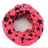 Wispun ニット キッズスドール マフラー ファッションマフラー 子供用 こども 防寒対策 かわいい ふわふわ 9色　沢山色選べる (薔薇)