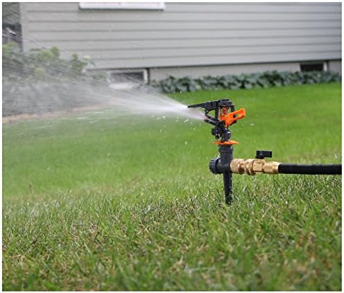 Lawn Sprinklers : Premium Quality Garden Lawn Sprinklers, Best Fun Water Sprinkler System - Gardens & Kids Love Them, by Careful Gardener (black spike)
