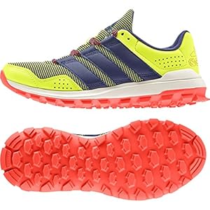 adidas Performance Women's Slingshot TR W Women's Running Shoe, Yellow/Midnight Indigo Blue/Red, 6 M US