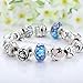 Presentski Fashion Charm Bracelet for Teen Girls and Women with Flower Themed Star Charms 7.1 Inches