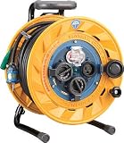 TRUSCO ハタヤ 防雨型ブレーカーリール 30m アース付 BF301K