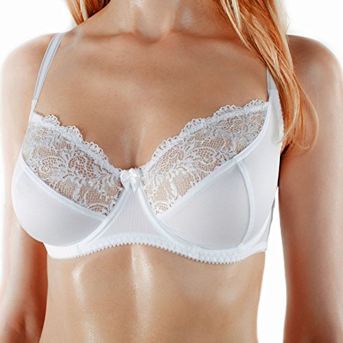 fruitVogue Women's Sexy Unpadded Lace Full Coverage Underwire Bra