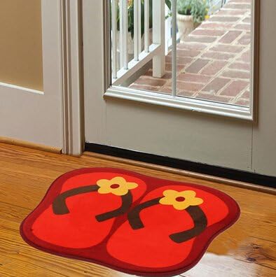 Multicolor Non-slip Ground Mat Cartoon Carpet Door Mat Floor Mat (red)