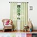 Best Home Fashion Crushed Voile Sheer Curtains - Antique Bronze Grommet Top - Lime Green - 52