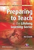 Preparing to teach in the lifelong learning sector