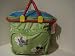 Disney Summer Time Fun Soft Collapsible Picnic Basket Featuring Mickey, Minnie, Ariel, Nemo, Stitch and Tinker Bell